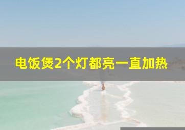 电饭煲2个灯都亮一直加热