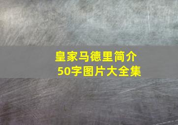 皇家马德里简介50字图片大全集