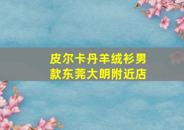 皮尔卡丹羊绒衫男款东莞大朗附近店