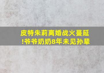 皮特朱莉离婚战火蔓延!爷爷奶奶8年未见孙辈