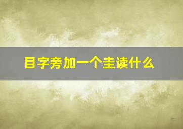 目字旁加一个圭读什么