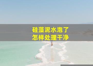 硅藻泥水泡了怎样处理干净