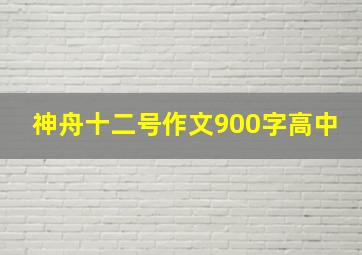 神舟十二号作文900字高中