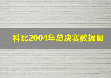 科比2004年总决赛数据图