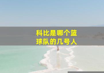 科比是哪个篮球队的几号人