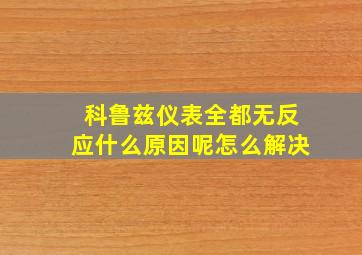 科鲁兹仪表全都无反应什么原因呢怎么解决