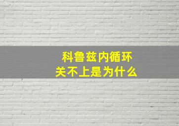 科鲁兹内循环关不上是为什么