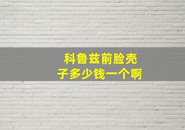 科鲁兹前脸壳子多少钱一个啊