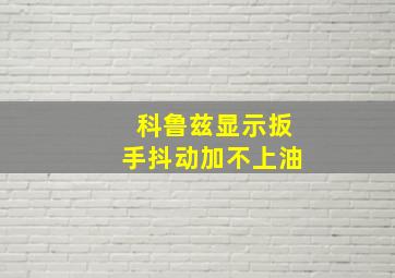 科鲁兹显示扳手抖动加不上油