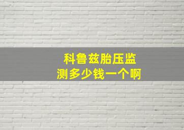 科鲁兹胎压监测多少钱一个啊