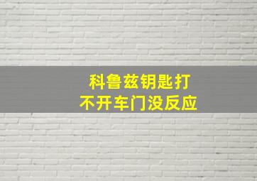 科鲁兹钥匙打不开车门没反应