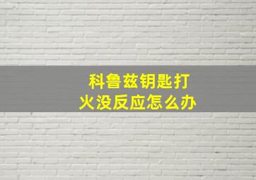 科鲁兹钥匙打火没反应怎么办