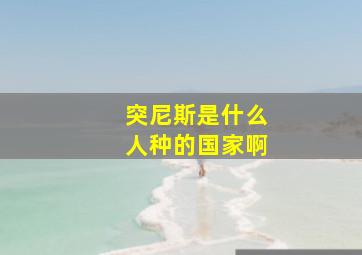 突尼斯是什么人种的国家啊