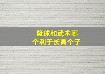 篮球和武术哪个利于长高个子