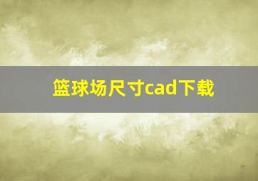 篮球场尺寸cad下载