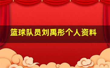 篮球队员刘禹彤个人资料