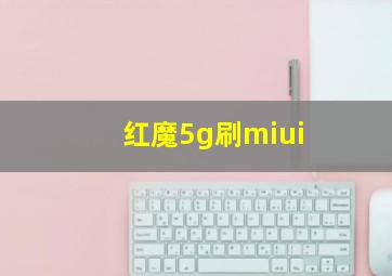 红魔5g刷miui