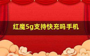 红魔5g支持快充吗手机