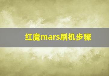 红魔mars刷机步骤