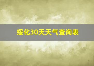 绥化30天天气查询表