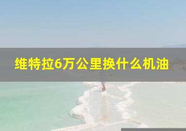 维特拉6万公里换什么机油