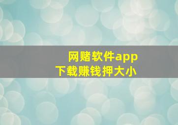 网赌软件app下载赚钱押大小