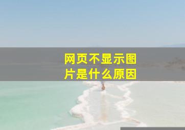 网页不显示图片是什么原因