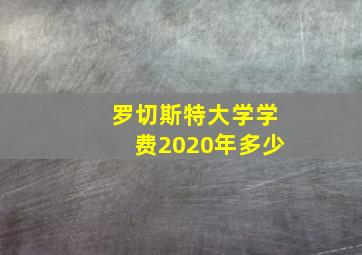 罗切斯特大学学费2020年多少