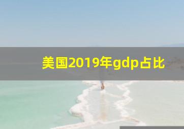 美国2019年gdp占比