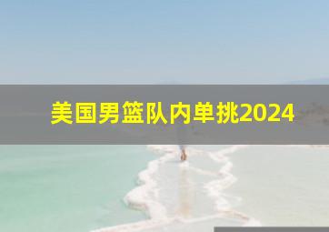 美国男篮队内单挑2024