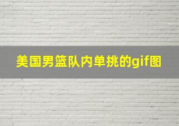 美国男篮队内单挑的gif图