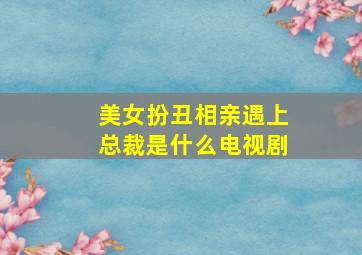 美女扮丑相亲遇上总裁是什么电视剧