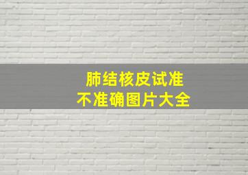 肺结核皮试准不准确图片大全