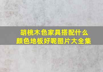 胡桃木色家具搭配什么颜色地板好呢图片大全集