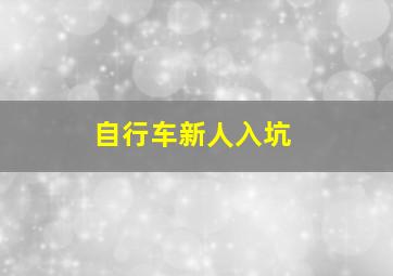 自行车新人入坑