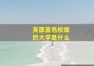 英国蓝色校徽的大学是什么