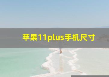 苹果11plus手机尺寸