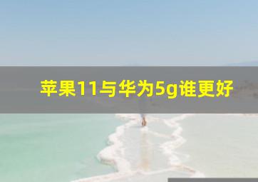 苹果11与华为5g谁更好