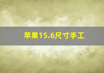 苹果15.6尺寸手工