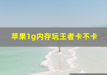 苹果1g内存玩王者卡不卡