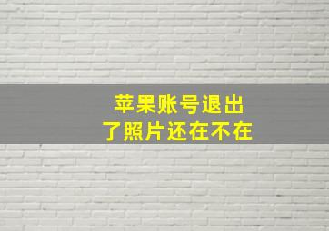 苹果账号退出了照片还在不在