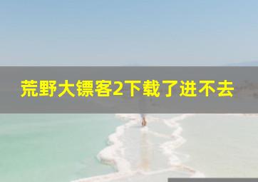 荒野大镖客2下载了进不去