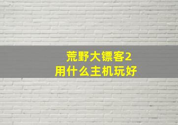 荒野大镖客2用什么主机玩好