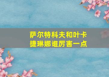 萨尔特科夫和叶卡捷琳娜谁厉害一点