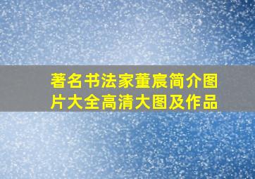 著名书法家董宸简介图片大全高清大图及作品