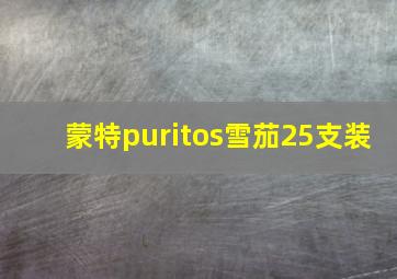 蒙特puritos雪茄25支装