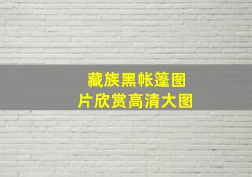 藏族黑帐篷图片欣赏高清大图