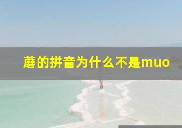 蘑的拼音为什么不是muo