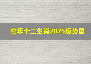 蛇年十二生肖2025运势图