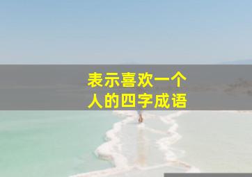 表示喜欢一个人的四字成语